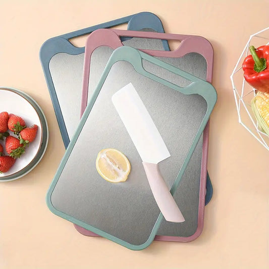 Kitchen Cutting Board | Double-Sided Reversible Stainless Steel Design