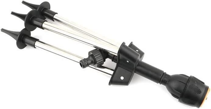 SpinBloom HydroStand | Rotating Tripod Sprinkler with Adjustable Height