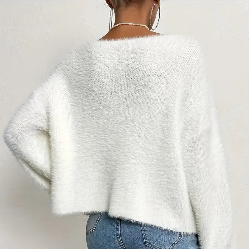 Bianca | Women’s Soft Knit Cardigan with Pearls