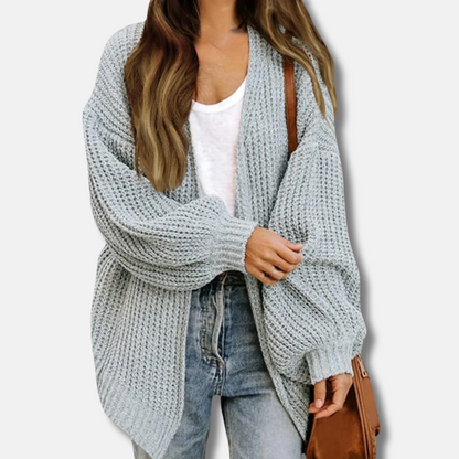Seraphina | Women’s Lantern Sleeve Oversized Wool Cardigan