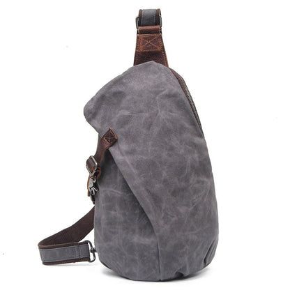 Variant image for Vintage Leather Crossbody Bag | Men's Sling Pack-2