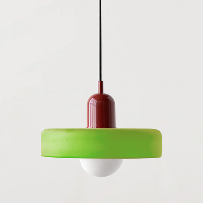 Studio Prisma Pendant | Art Glass Light in Bauhaus Luxe Palette