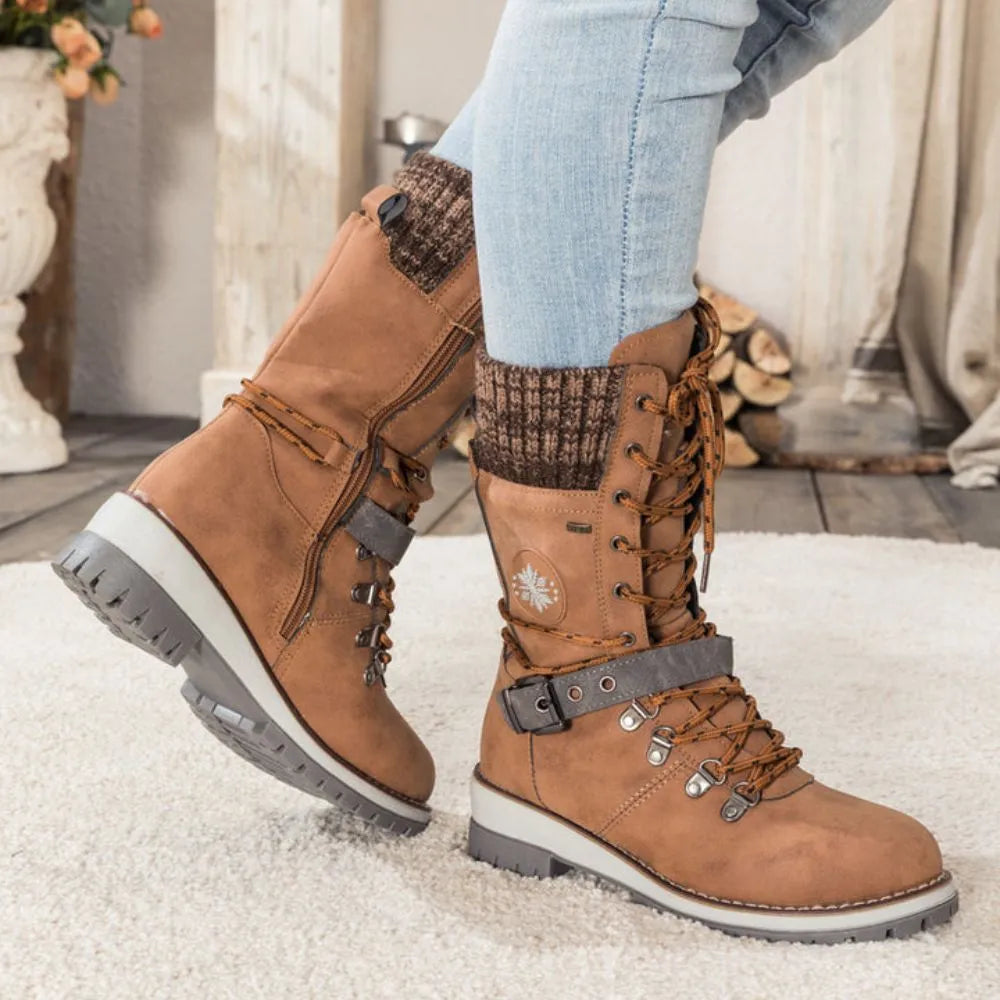 Erika | Women’s Winter Lace-Up Snow Boots