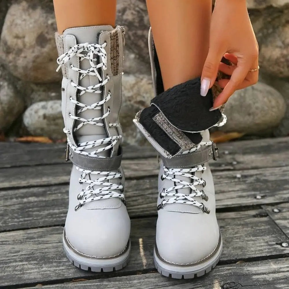Erika | Women’s Winter Lace-Up Snow Boots