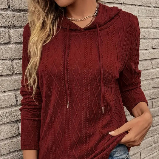 Annie | Women’s Cable-Knit Pullover Hoodie