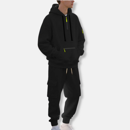 Connor | Men’s Sport Tracksuit – Half-Zip Hoodie & Drawstring Joggers
