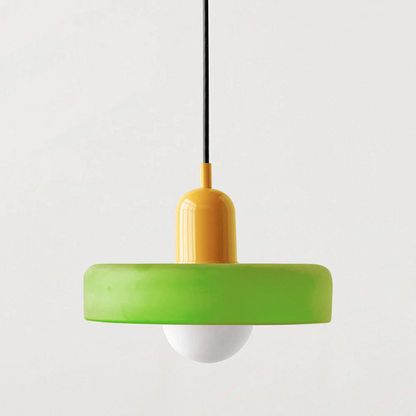 Studio Prisma Pendant | Art Glass Light in Bauhaus Luxe Palette