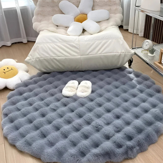 CloudNest Fleece Rug | Anti-Slip Softness