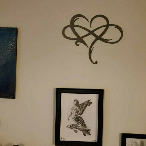 Love Infinity Heart | Decorative Iron Wall Art