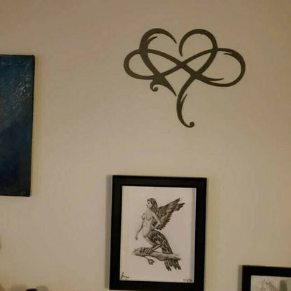 Love Infinity Heart | Decorative Iron Wall Art