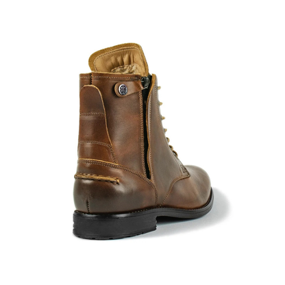 Landon | Men’s Mid-Height Leather Ankle Boots with Lace Closure
