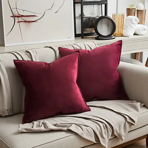 EchoPlush Cushion Cover | Chic Velvet Elegance