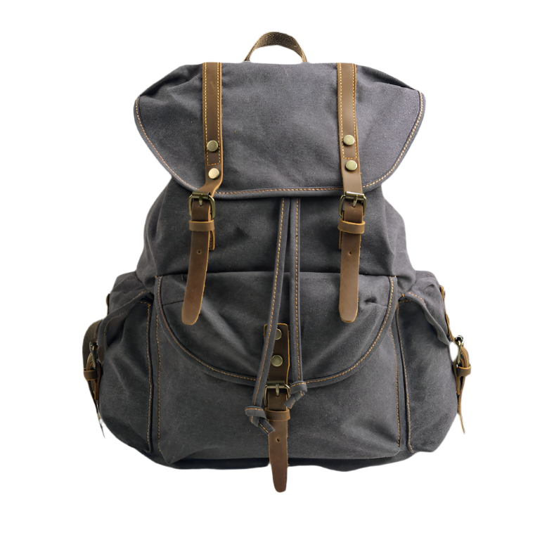 Variant image for Frontier | Military Canvas Travel Backpack with Laptop Sleeve-1