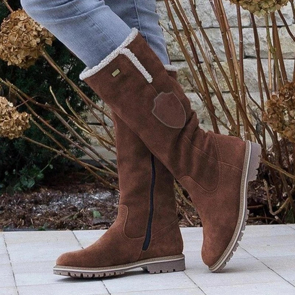 Natalie | Women’s Mid-Calf Boots with Suede-Like Finish