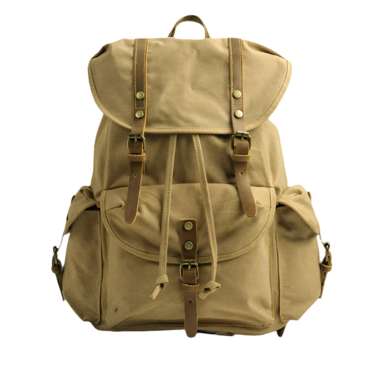 Variant image for Frontier | Military Canvas Travel Backpack with Laptop Sleeve-2