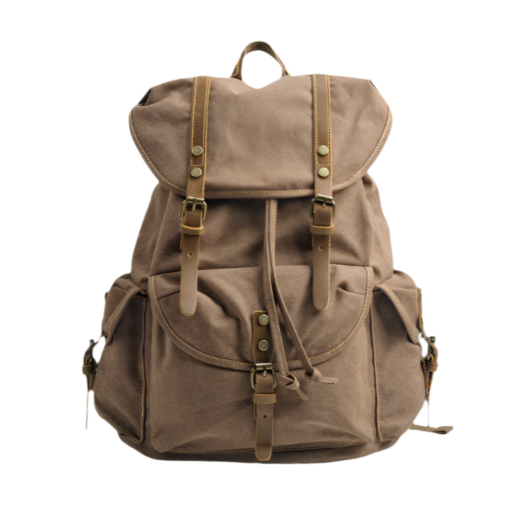 Variant image for Frontier | Military Canvas Travel Backpack with Laptop Sleeve-3