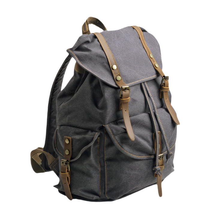 Frontier | Military Canvas Travel Backpack with Laptop Sleeve-6