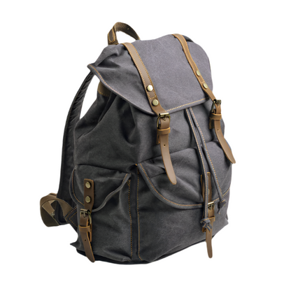 Frontier | Military Canvas Travel Backpack with Laptop Sleeve-6