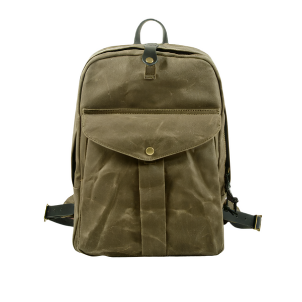 Variant image for Everett | Vintage Leather Travel Backpack with Padded Laptop Sleeve-2