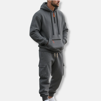 Connor | Men’s Sport Tracksuit – Half-Zip Hoodie & Drawstring Joggers