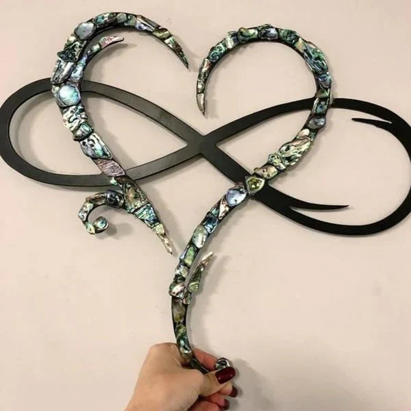 Love Infinity Heart | Decorative Iron Wall Art