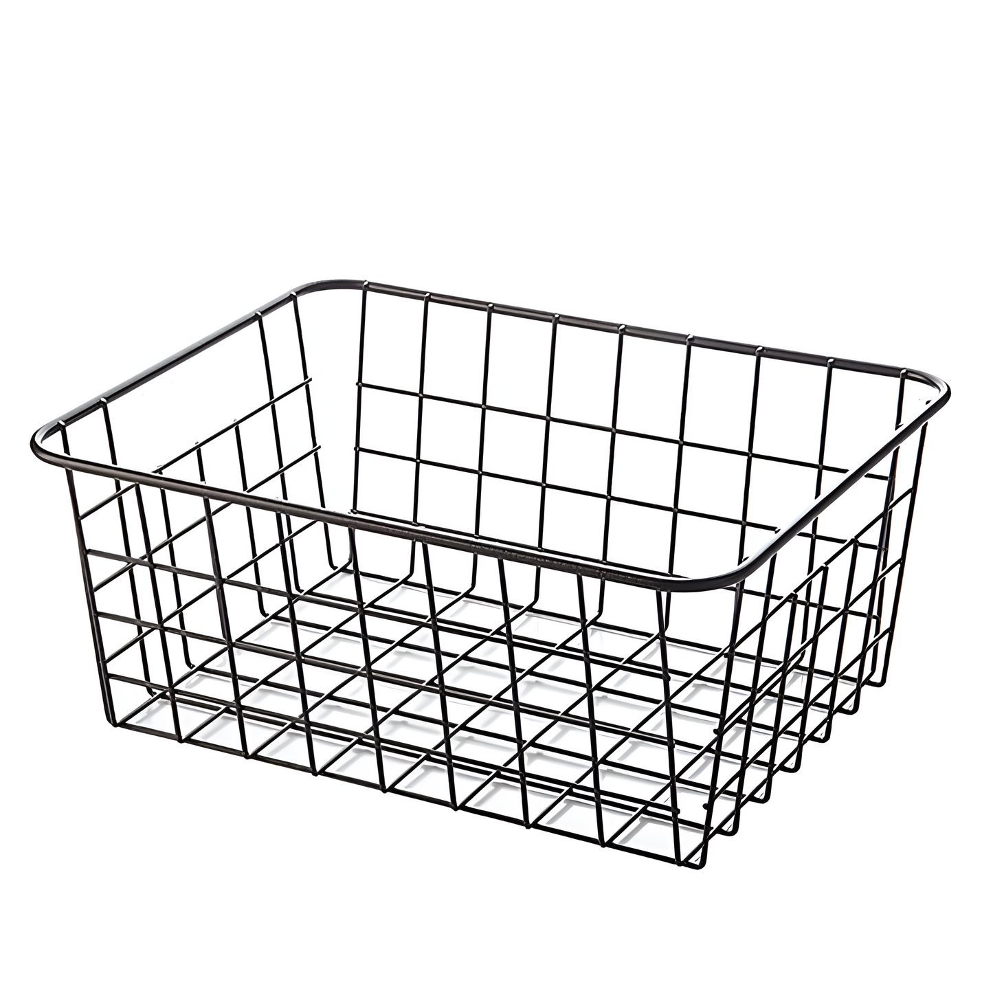 GridHaus Wire Basket | Modern Storage with Handles for Effortless Organization