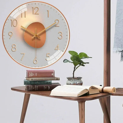 Sleek Clear Display | TimeAura Silent Digital Clock