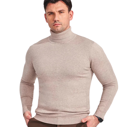 Damon | Men’s Slim Fit Ribbed Turtleneck Sweater