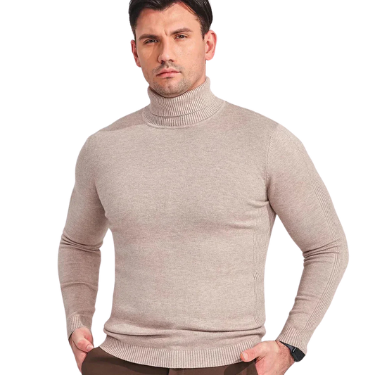 Damon | Men’s Slim Fit Ribbed Turtleneck Sweater