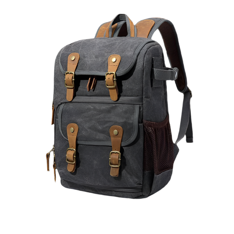 Charleston | Eco-Friendly Canvas Camera Backpack with All-Weather Protection-4