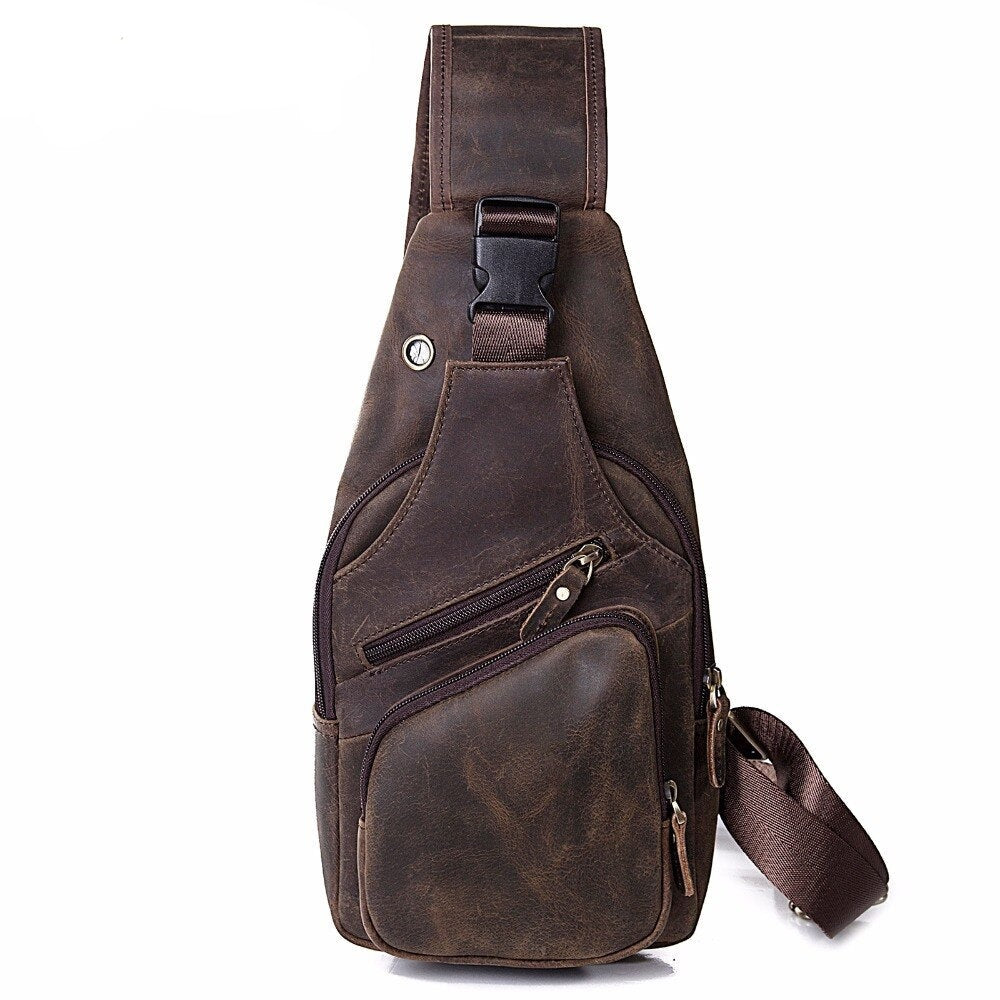 Buffalo | Leather Crossbody Bag for Men and Women-4