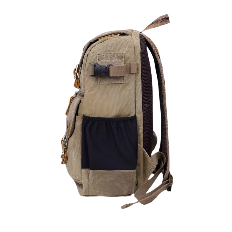 Charleston | Eco-Friendly Canvas Camera Backpack with All-Weather Protection-6