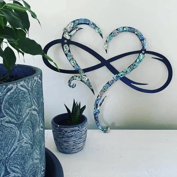 Love Infinity Heart | Decorative Iron Wall Art