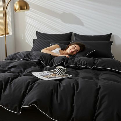 Soft Bed Sheet Set | Fits Double, Queen & King Size Beds