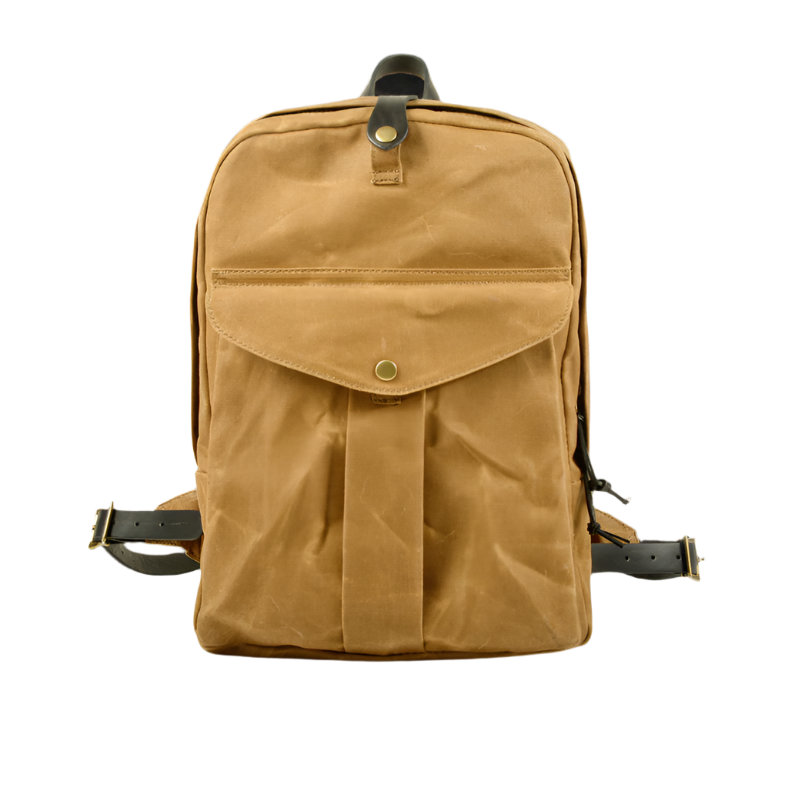 Variant image for Everett | Vintage Leather Travel Backpack with Padded Laptop Sleeve-1