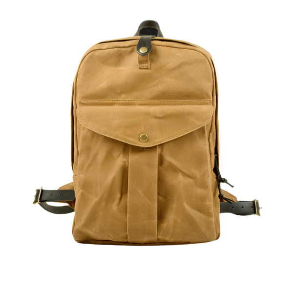 Variant image for Everett | Vintage Leather Travel Backpack with Padded Laptop Sleeve-1