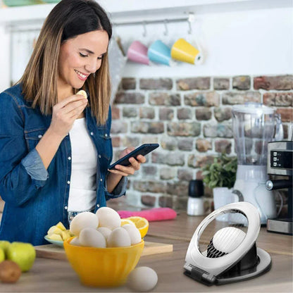 Durable Egg Slicer | 3-in-1 Stainless Steel Cutting Tool