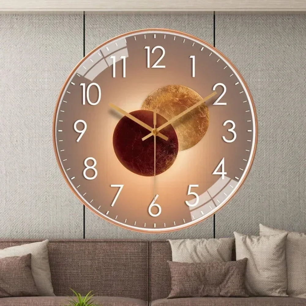Sleek Clear Display | TimeAura Silent Digital Clock