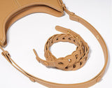 Bohemian | Women's Leather Tote Bag with Crossbody Strap-5