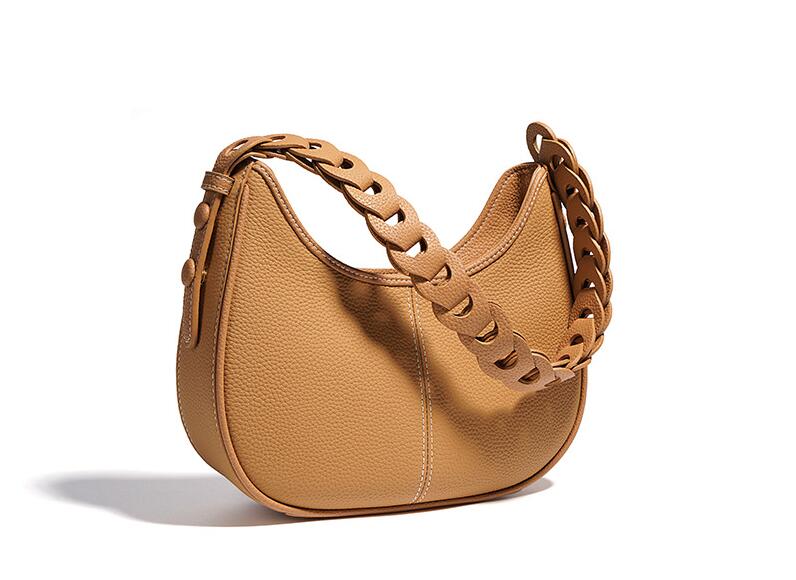 Bohemian | Women's Leather Tote Bag with Crossbody Strap-2