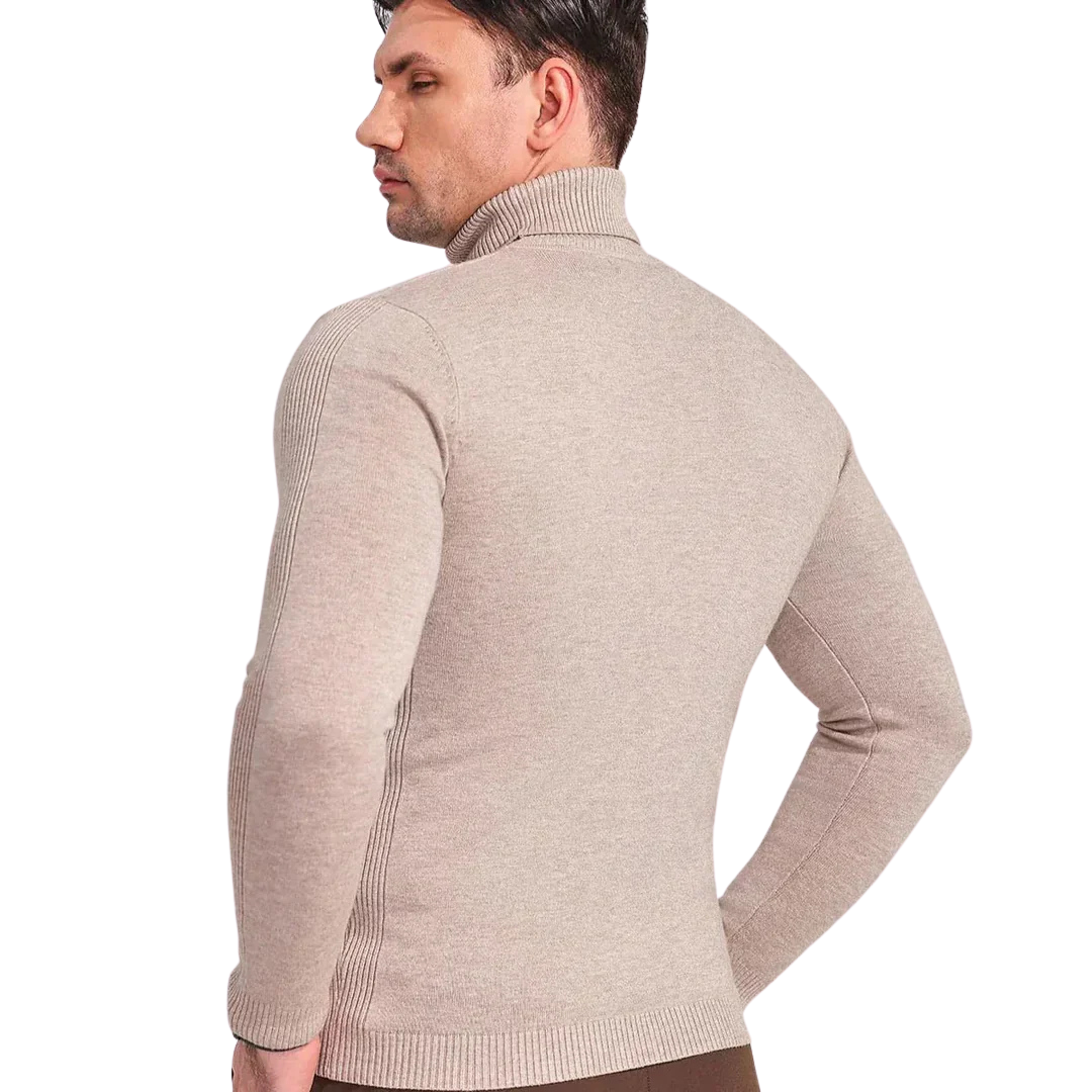Damon | Men’s Slim Fit Ribbed Turtleneck Sweater