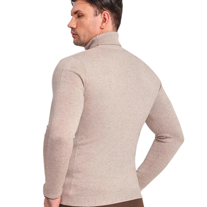 Damon | Men’s Slim Fit Ribbed Turtleneck Sweater
