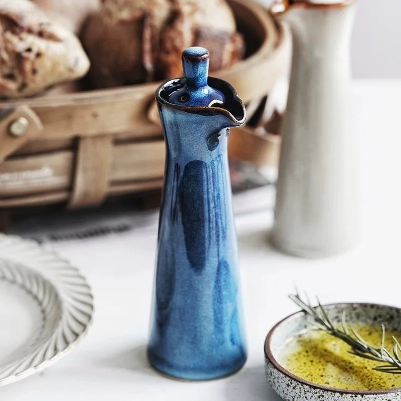 FjordPour Ceramic Spice Bottle | Nordic Design, 120ml Elegance for Oils & More