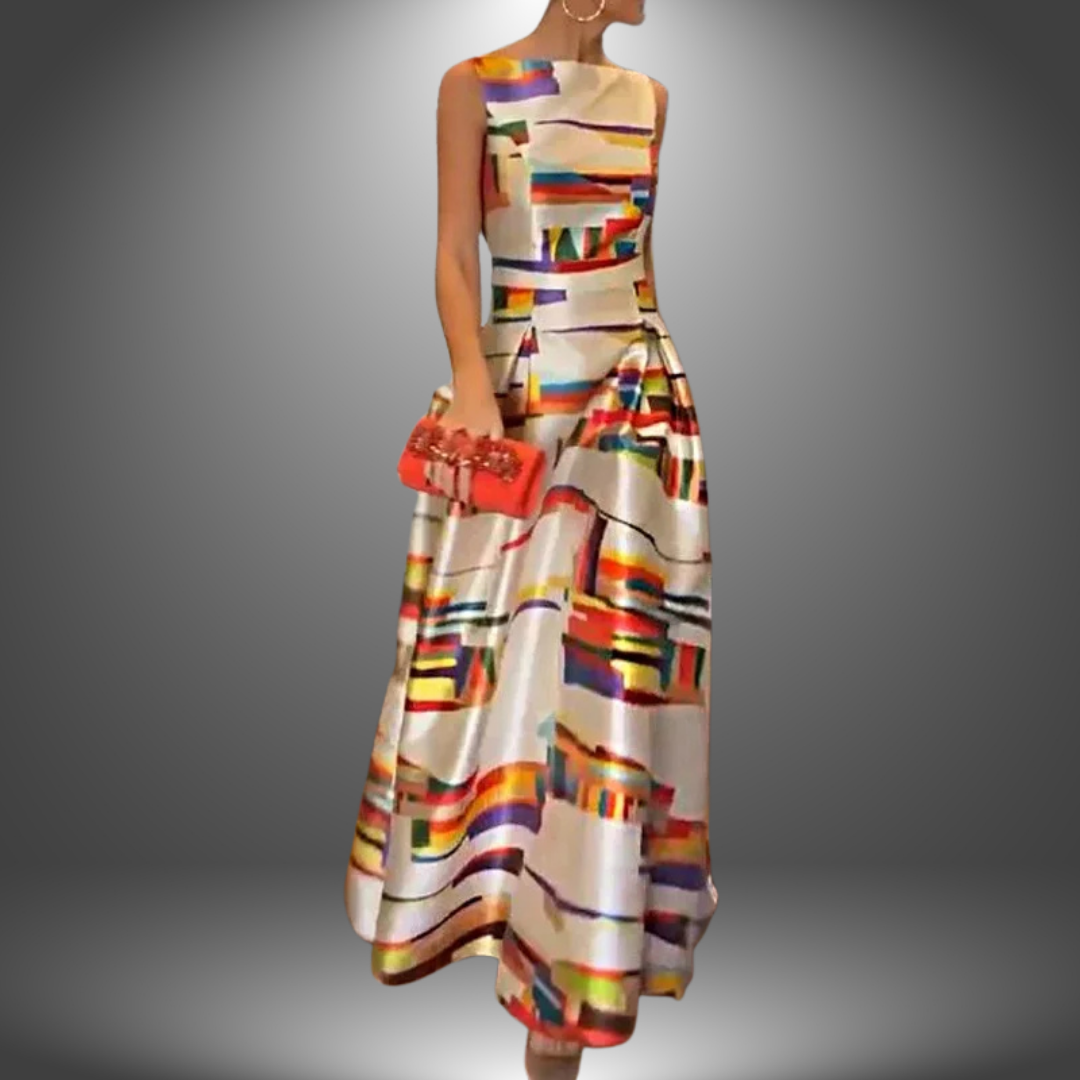 Harriet | Women’s Stylish Colorblock Maxi Dress