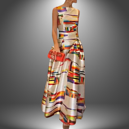 Harriet | Women’s Stylish Colorblock Maxi Dress