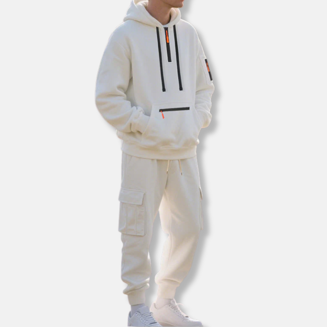 Connor | Men’s Sport Tracksuit – Half-Zip Hoodie & Drawstring Joggers