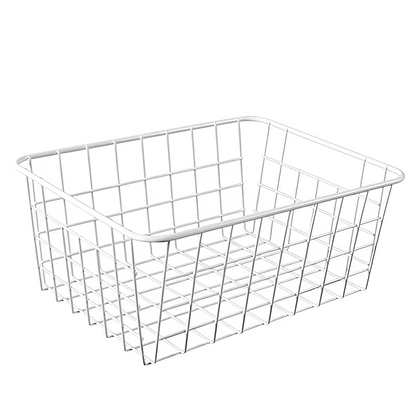 GridHaus Wire Basket | Modern Storage with Handles for Effortless Organization