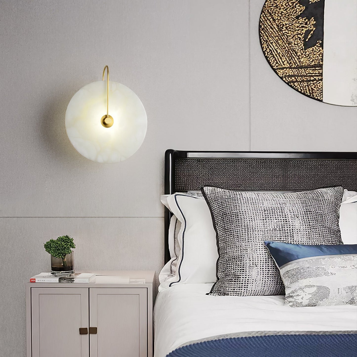 Minimalist LED Lighting | PolarStone Alabaster LED Wall Lamp