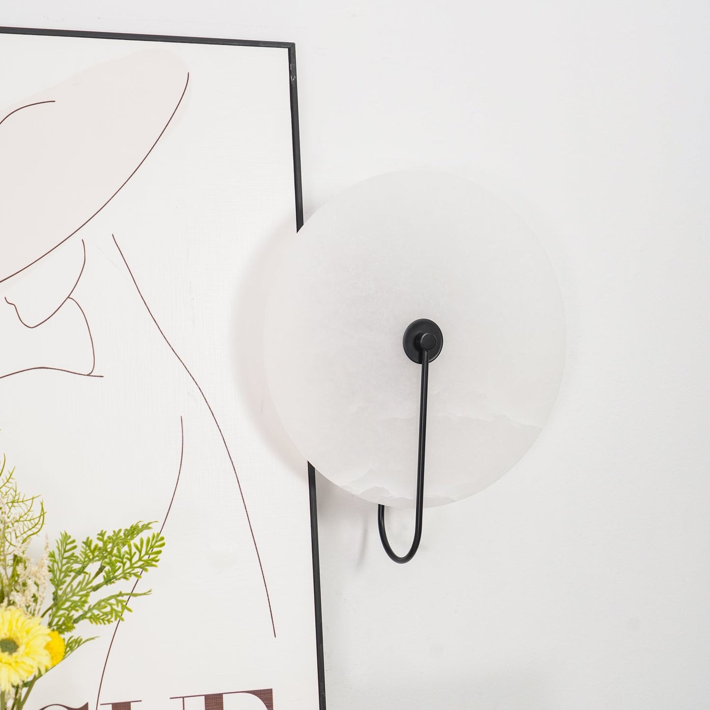 Minimalist LED Lighting | PolarStone Alabaster LED Wall Lamp