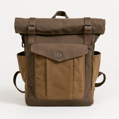 Alder | Rugged Backpack with Vegan Leather Details